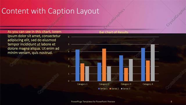Content with Caption presentation slide layout