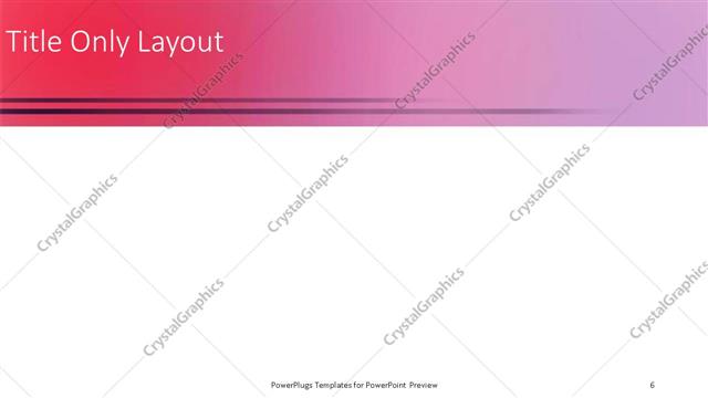 Title Only presentation slide layout