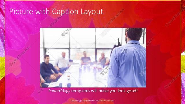 Picture with Caption presentation slide layout