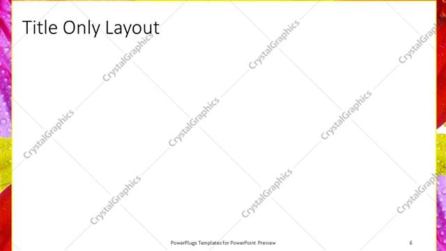 Title Only presentation slide layout