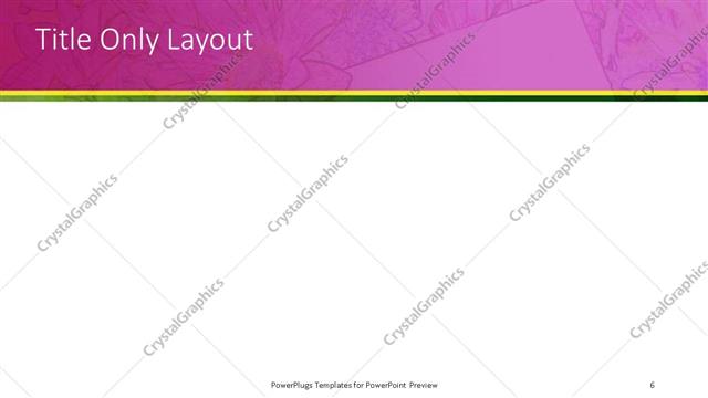 Title Only presentation slide layout