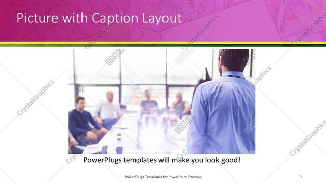 Picture with Caption presentation slide layout