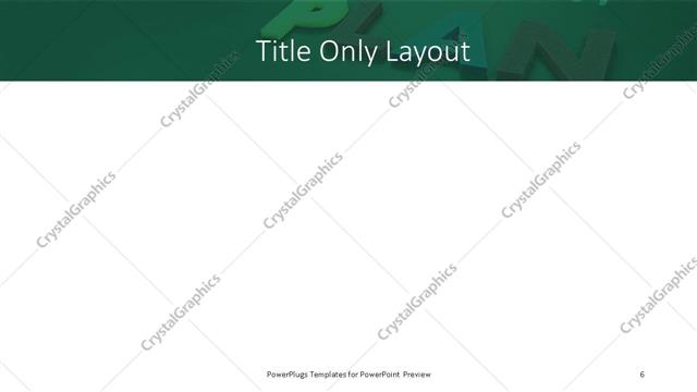 Title Only presentation slide layout