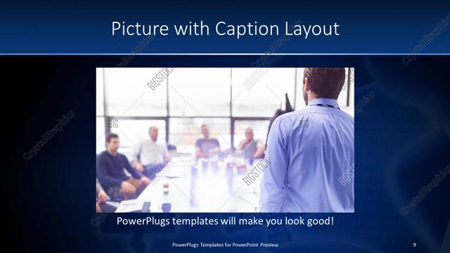 Picture with Caption presentation slide layout