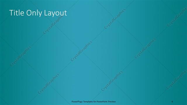 Title Only presentation slide layout