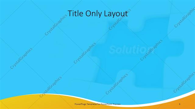 Title Only presentation slide layout