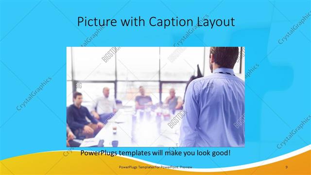 Picture with Caption presentation slide layout