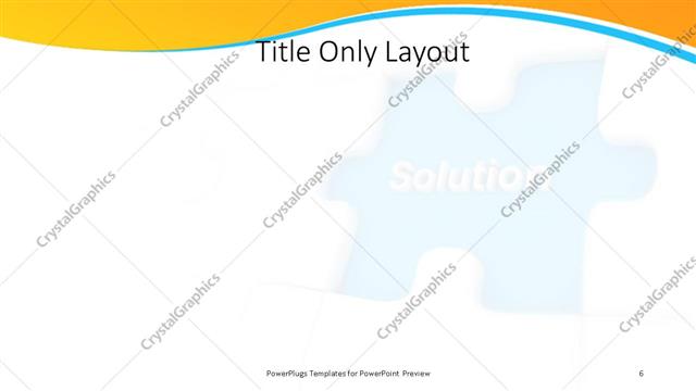 Title Only presentation slide layout