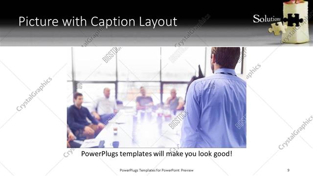 Picture with Caption presentation slide layout