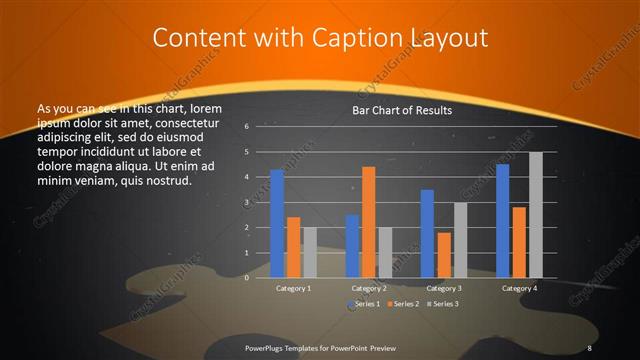 Content with Caption presentation slide layout
