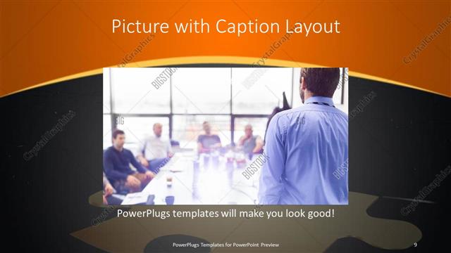 Picture with Caption presentation slide layout