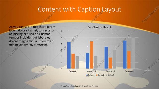 Content with Caption presentation slide layout