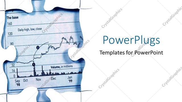  Presentation with heartbeat - A puzzle piece with a heartbeat line