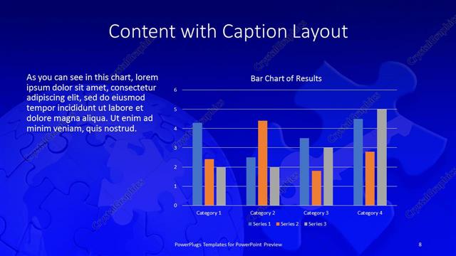 Content with Caption presentation slide layout
