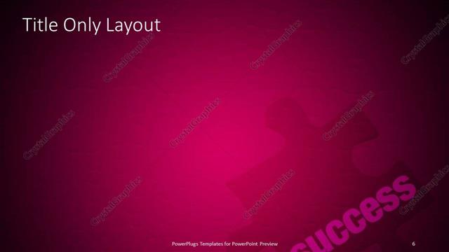 Title Only presentation slide layout