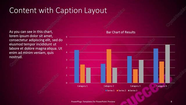 Content with Caption presentation slide layout