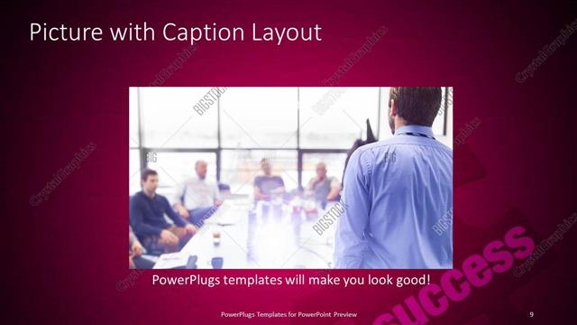 Picture with Caption presentation slide layout