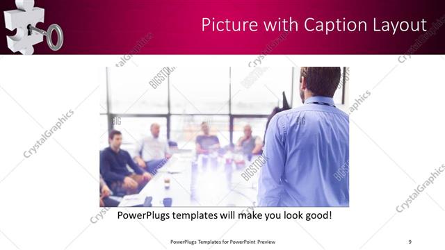 Picture with Caption presentation slide layout