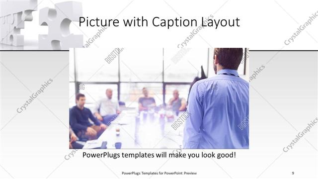 Picture with Caption presentation slide layout