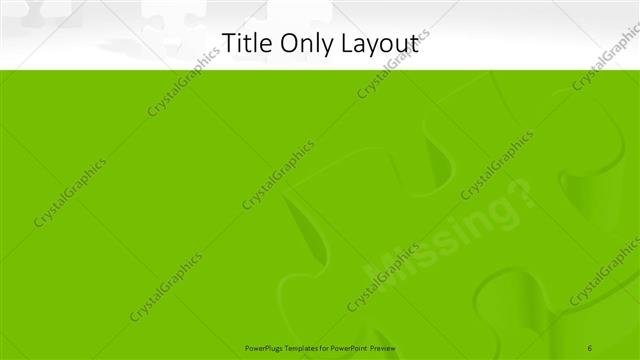 Title Only presentation slide layout