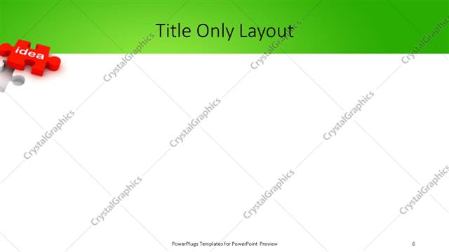 Title Only presentation slide layout