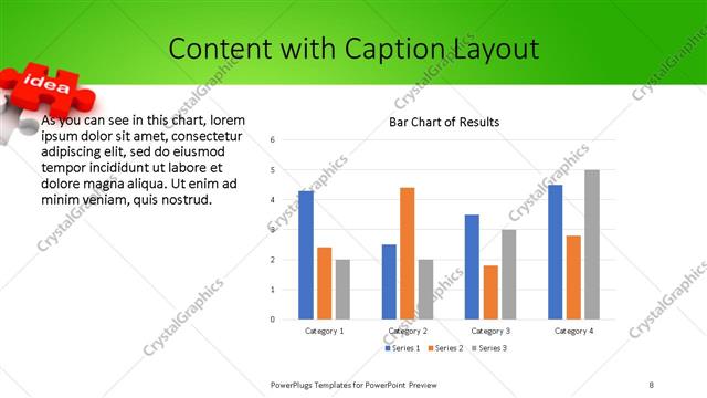 Content with Caption presentation slide layout