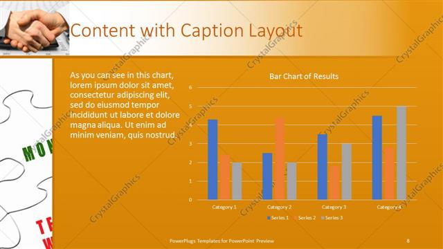 Content with Caption presentation slide layout