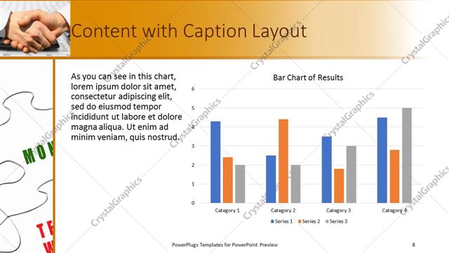 Content with Caption presentation slide layout