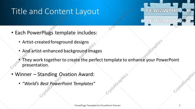 Title and Content presentation slide layout