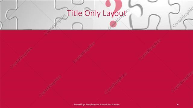 Title Only presentation slide layout