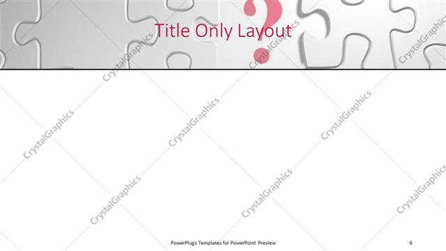 Title Only presentation slide layout