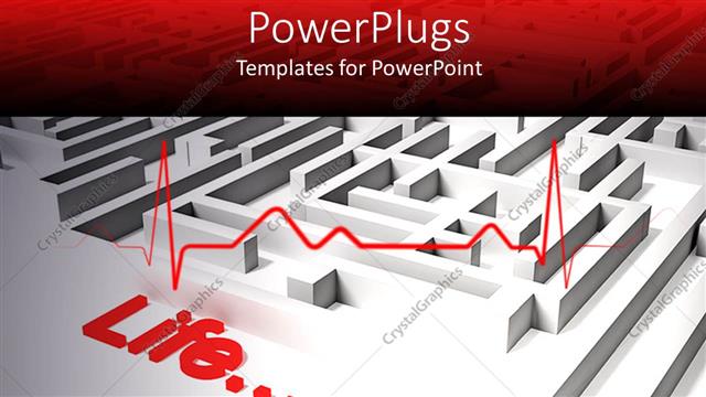  Presentation with life - A puzzle with word life and reflection in the background