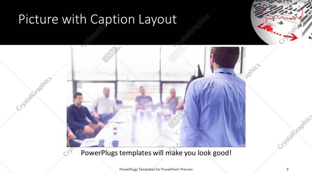 Picture with Caption presentation slide layout