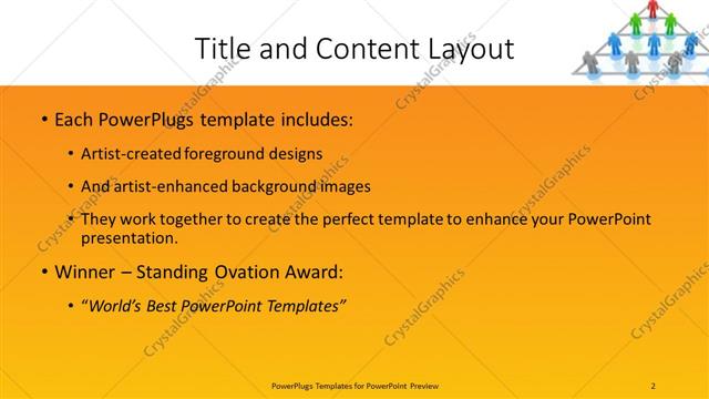 Title and Content presentation slide layout