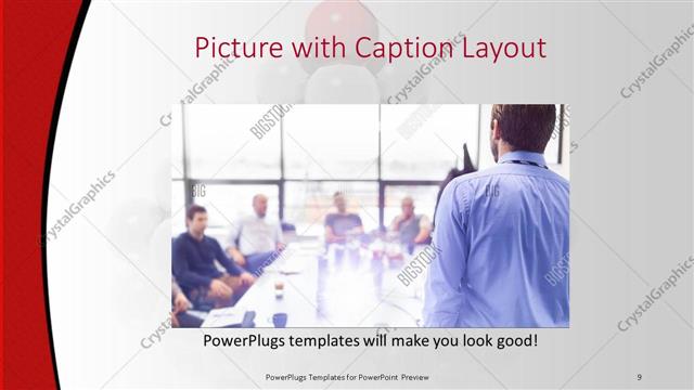 Picture with Caption presentation slide layout