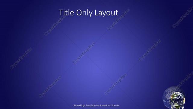 Title Only presentation slide layout