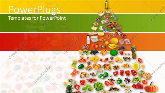 Presentation with food pyramid - Pyramids of fruits and vegetables