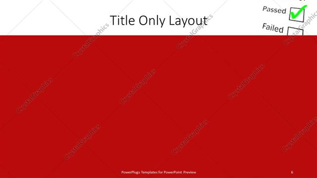 Title Only presentation slide layout