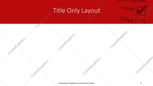 Title Only presentation slide layout