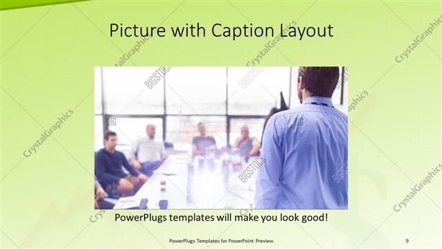 Picture with Caption presentation slide layout
