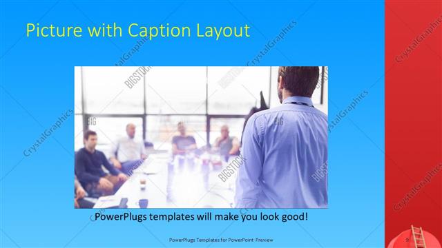 Picture with Caption presentation slide layout