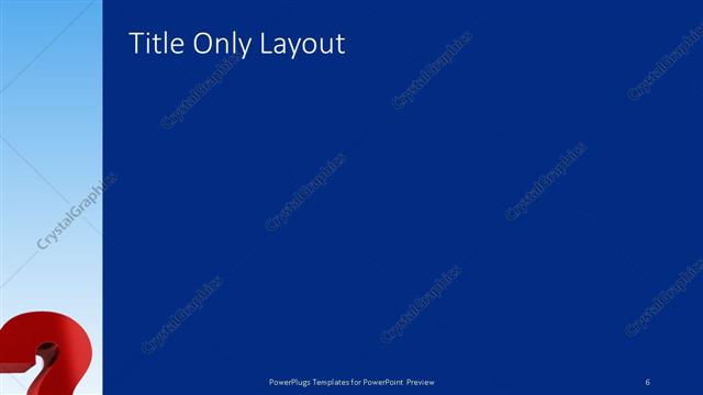 Title Only presentation slide layout