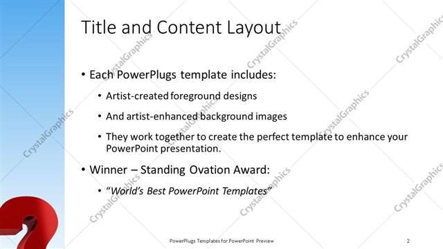 Title and Content presentation slide layout