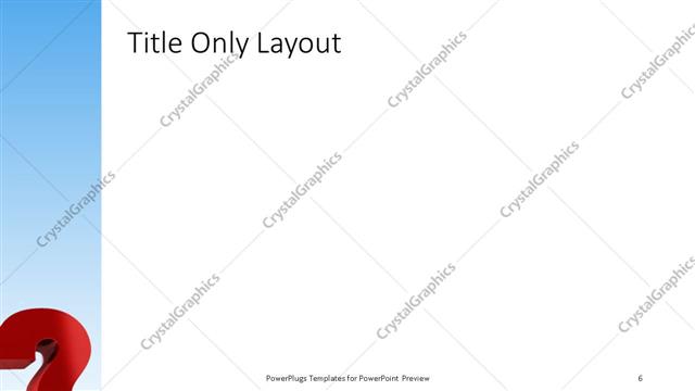 Title Only presentation slide layout