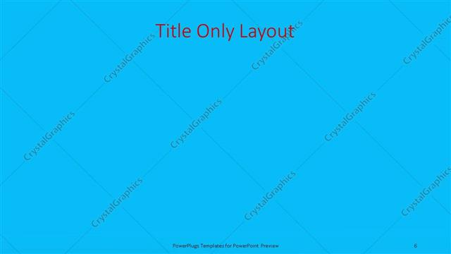 Title Only presentation slide layout