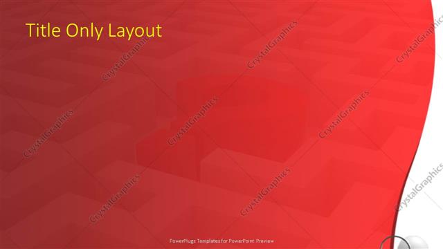 Title Only presentation slide layout