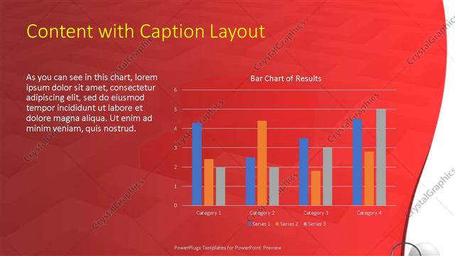 Content with Caption presentation slide layout