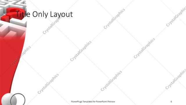 Title Only presentation slide layout