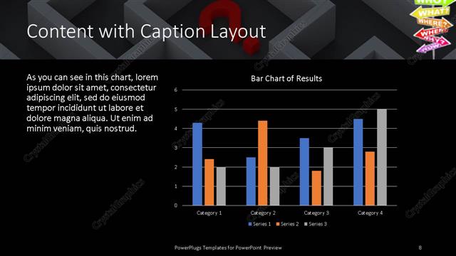 Content with Caption presentation slide layout