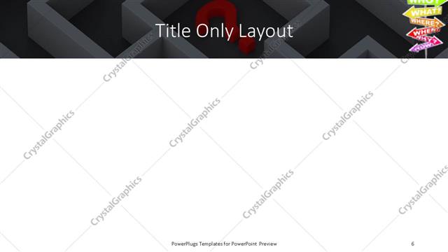 Title Only presentation slide layout